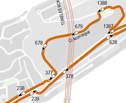 bus line 9 gets to Aconcagua Street