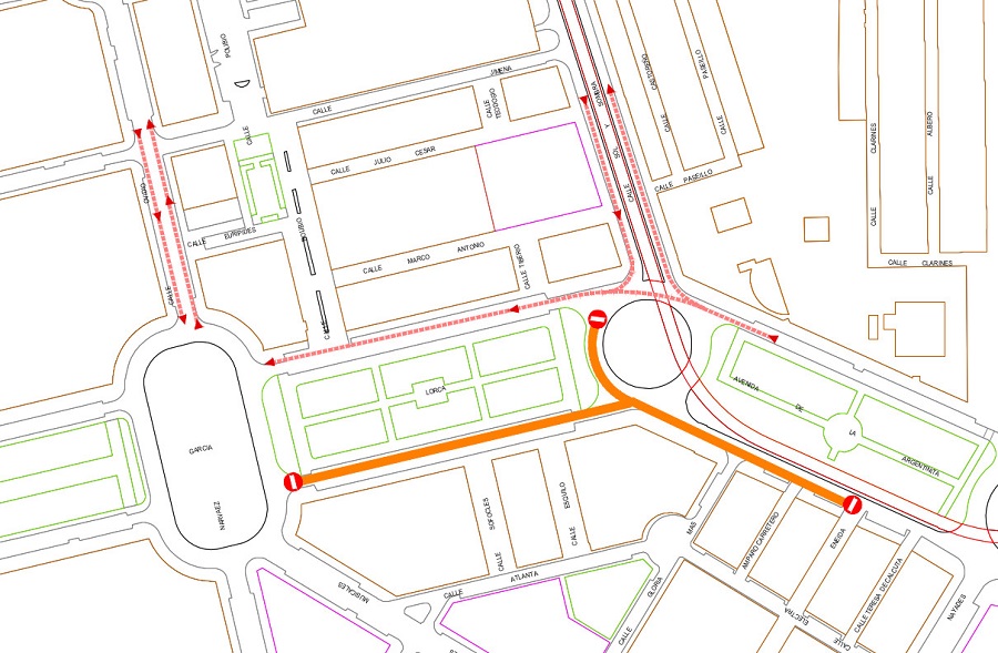 corte de tráfico DIA SIN COCHE EN AVENIDA FEDERICO GARCIA LORCA 2023