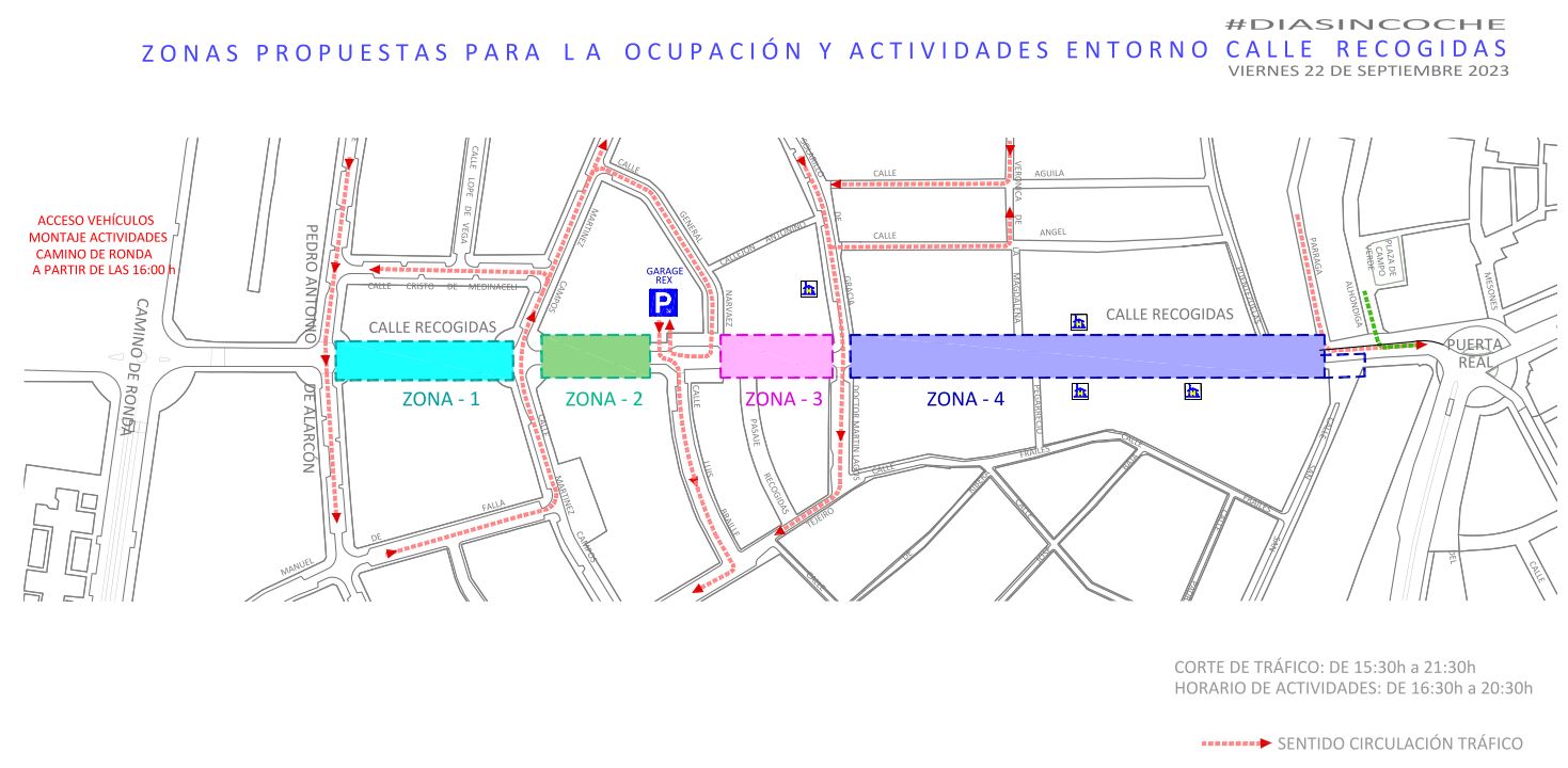 Map Car Free Day Recogidas emw2023