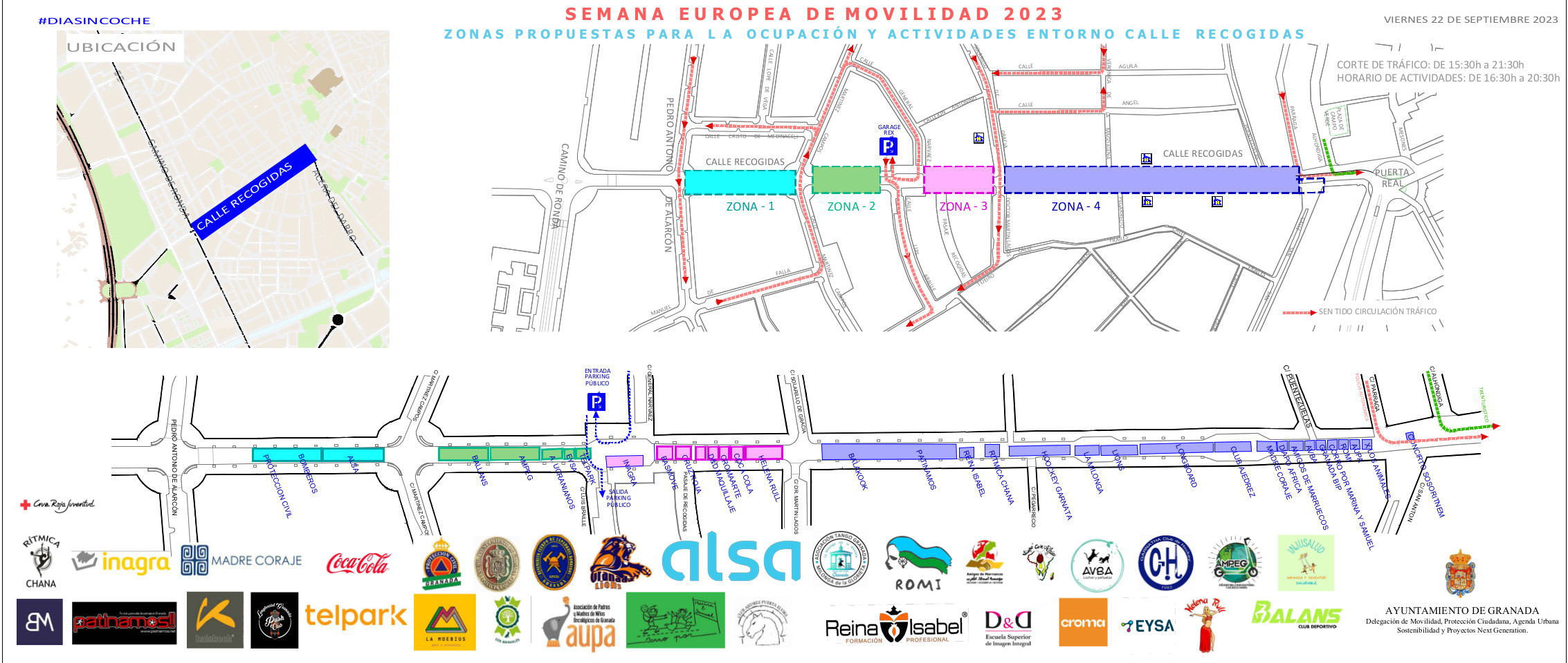 Map Car Free Day Recogidas emw2023