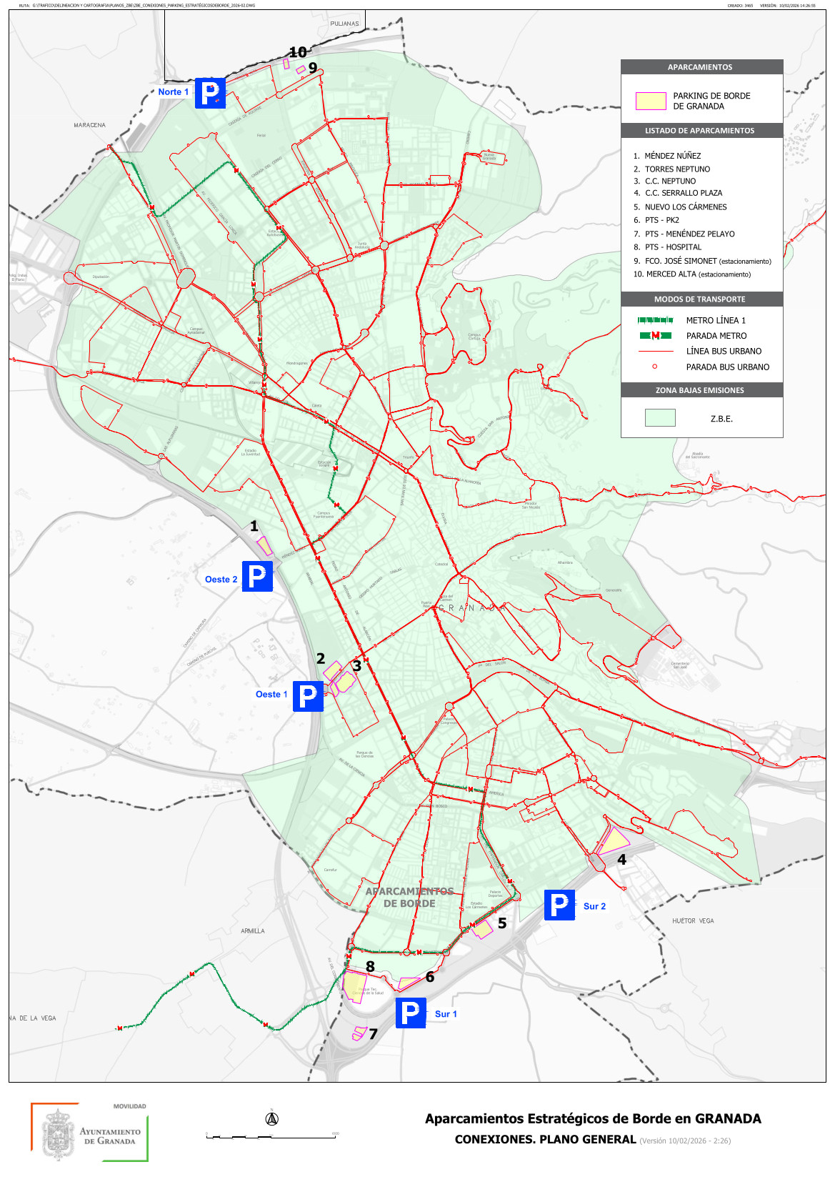 Zona De Bajas Emisiones De Granada Low Emission Zone ZBE Zona De Bajas Emisiones De Granada Low Emission Zone ZBE